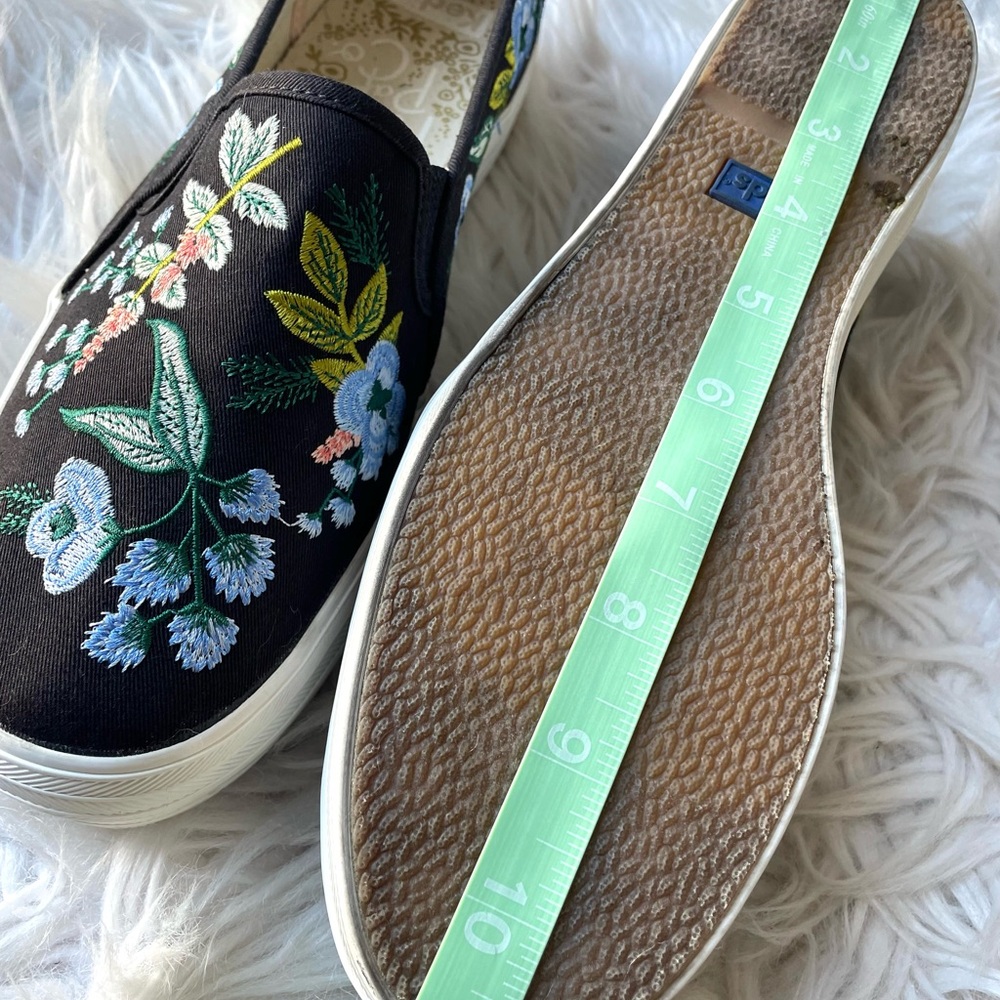 Keds Black Floral Embroidered Sneakers - Picture 14 of 16